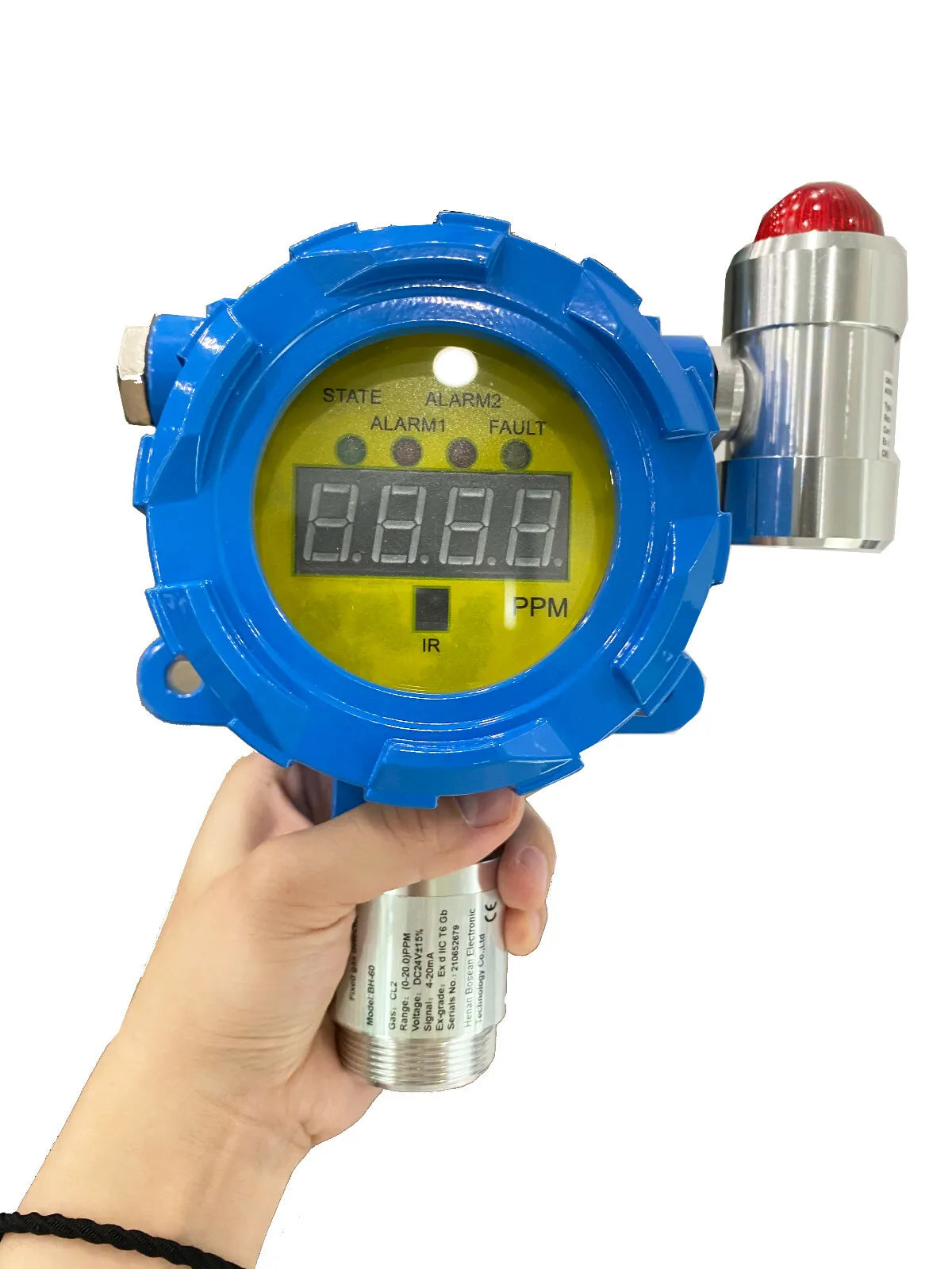 VTSYIQI Sulfur Dioxide Gas Detector SO2 Gas Detector SO2 Gas Leak Alarm Monitor with Measurement Range 0-20ppm Resolution 0.1/1ppm for Petroleum Chemical and Municipal Industry Gas Detection