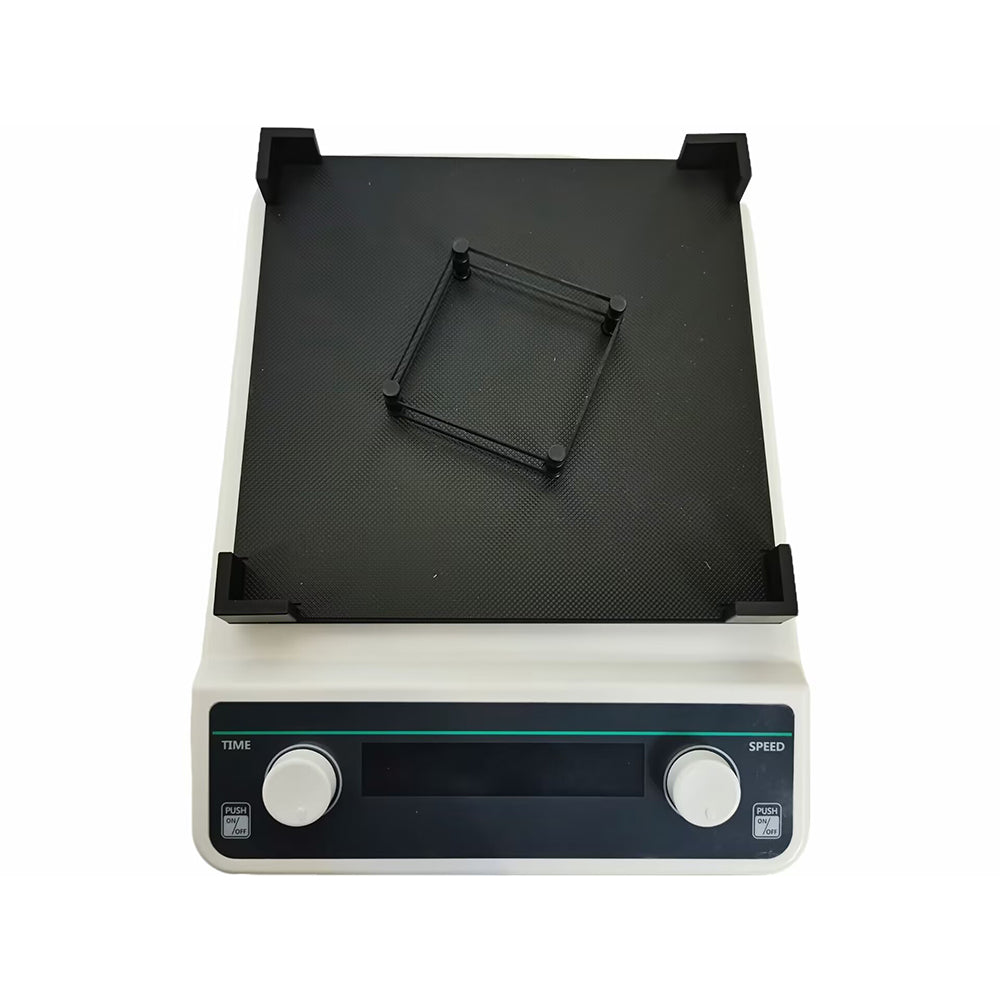 VTSYIQI Microplate Oscillator Deep Tissue Plate Shaker with Range 500-1200rpm Horizontal Gyration Amplitude 3mm Timing Range 1min-8h RPM Increment 10rpm Digital Display for Timing and Speed Handling Range Elisa Plate /Deep Tissue Culture Plate*4