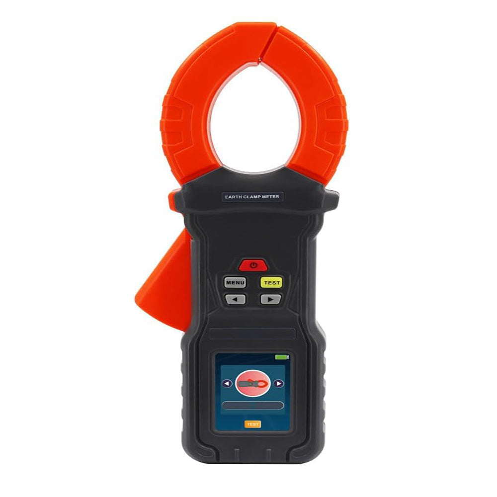 VTSYIQI Earth Resistance Tester Practical Loop Resistance Tester with Clamp Resistance Range 0.00Ω-1500Ω Three-Four-Wire Method Range 0.00Ω-3000Ω Leakage Current Range 0.000mA-40A