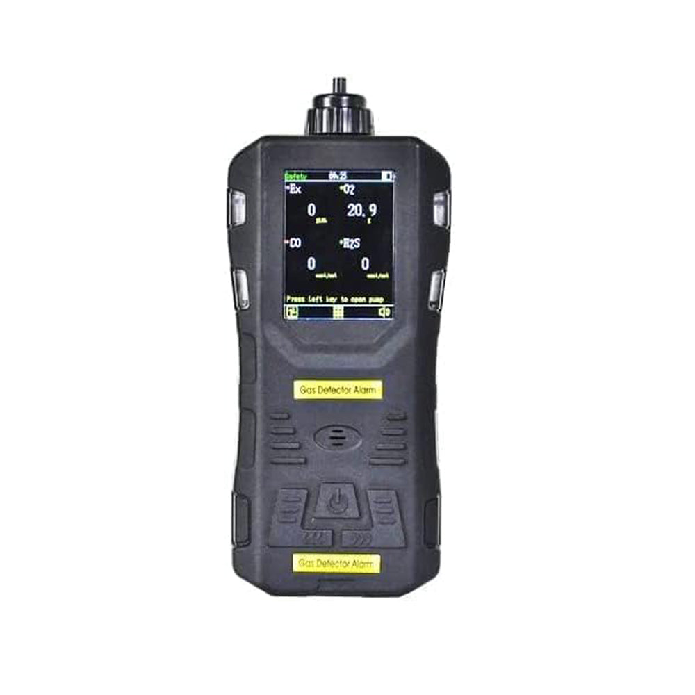 VTSYIQI 2 in 1 Gas Detector Hydrogen Sulfide Carbon Monoxide Gas Concentration Detecting Instrument H2S CO Gas Leak Alarm with Measuring Range H2S 0-100PPm CO 0-1000PPm Resolution Ratio 0.1/1PPm for Chemical Plant Gas Detection