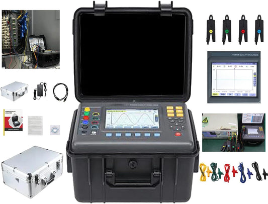 VTSYIQI Four Wire Earth Soil resistivity Tester Four-Wire  Grounding Earth Voltage Resistance Meter with Range 30.00kΩ Resistance 100.0V Voltage 9999KΩM Resistivity 500 Groups Data Storage for Gas Station Test