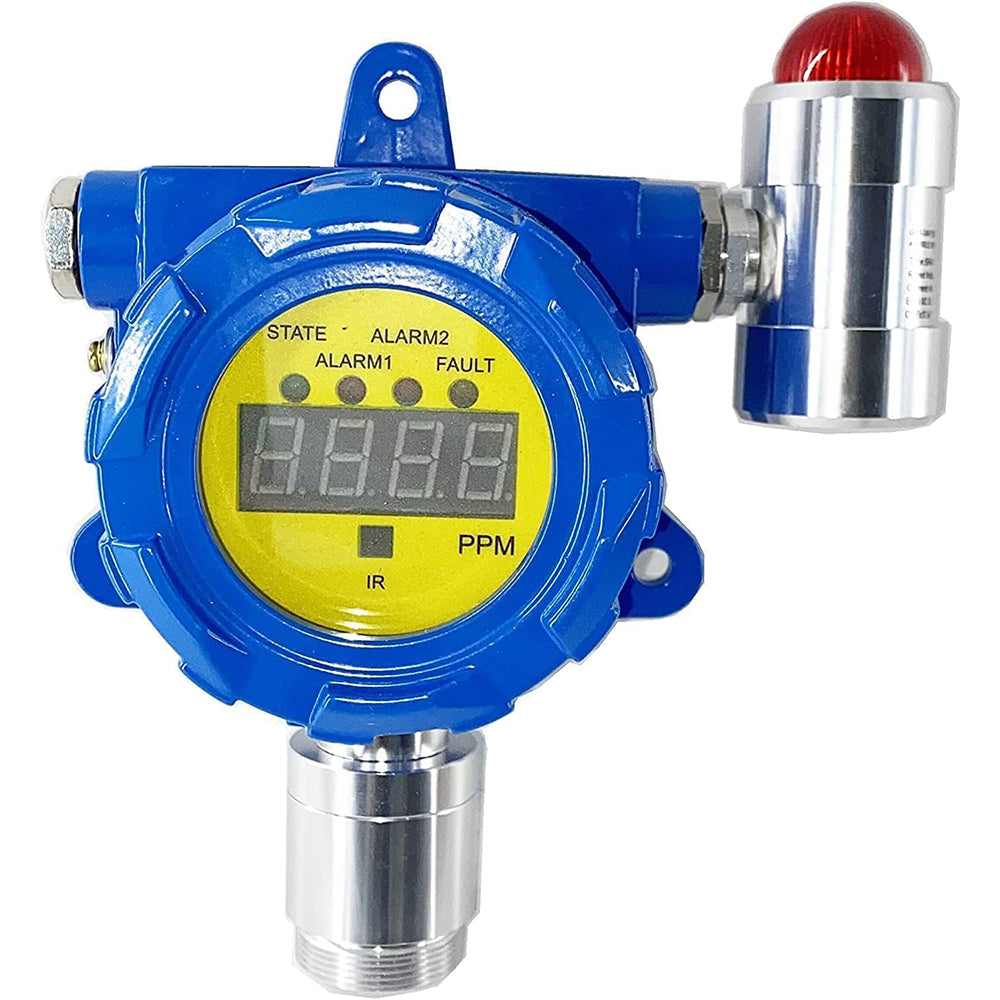 VTSYIQI Chlorine Detector Fixed CL2 Gas Detector with Measuring Range 0-20ppm Shell Material Aluminum L-Alarm 5ppm H-Alarm 10ppm 4-20mA and RS485 Input Resolution 0.1ppm Installation Method Wall-Mounted