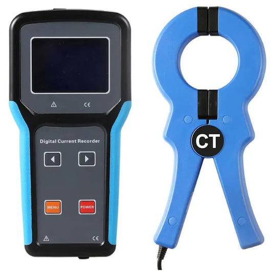 VTSYIQI Digital Clamp Ammeter Clamp Current Recorder with Range 0.0mA-1000A Resolution 0.1mA Jaw Size Φ50mm Current clamp 470g Precision ±0.5% FS Sampling Rate 2 t/s 9999 Groups Data Storage