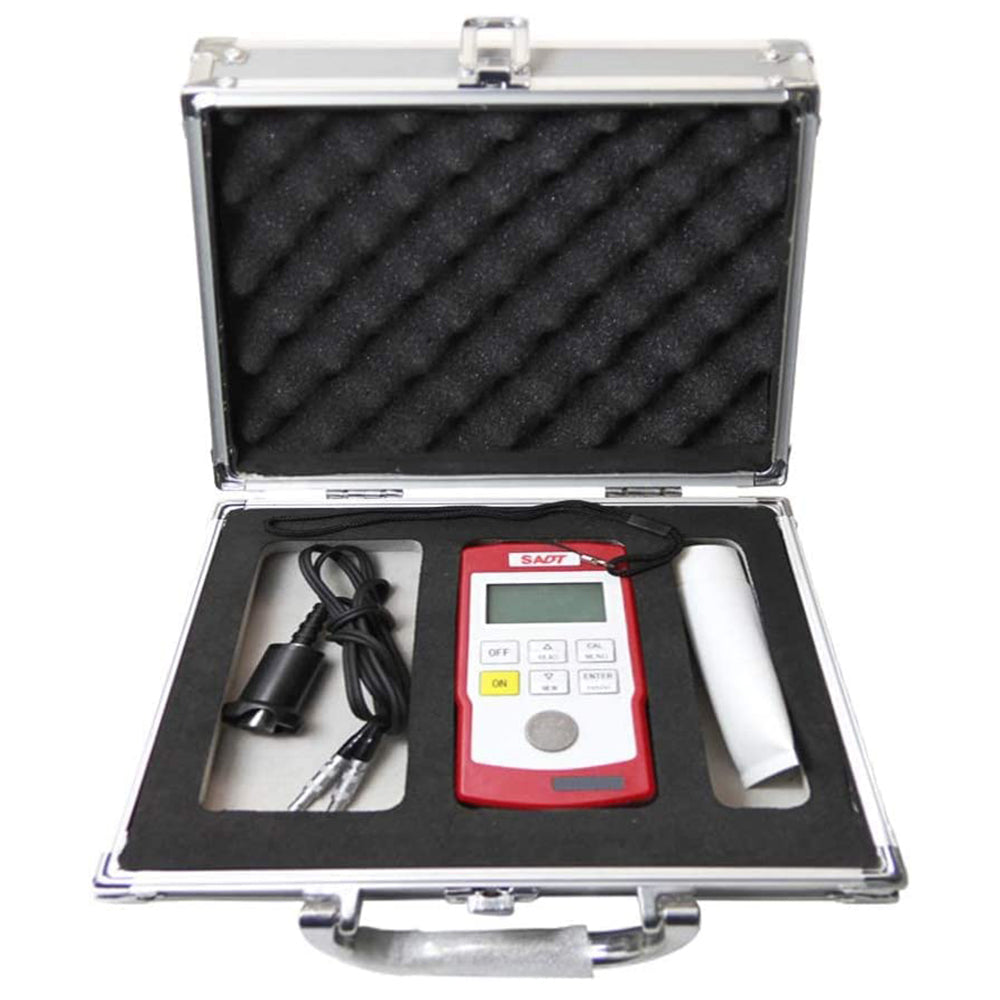 VTSYIQI Ultrasonic Thickness Gauge 0.7 to 300.0mm with CT-2.5 coarse Crystal Probe φ12mm 2.5MHz and PT-5 Standard Probe φ10mm 5MHz