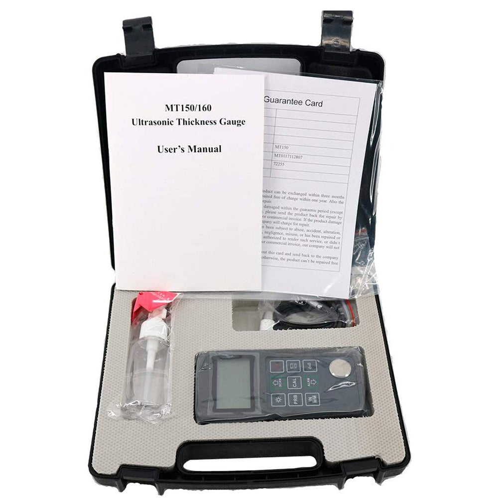 VTSYIQI Ultrasonic Thickness Gauge Meter Tester with 0.75 to 300mm 0.03inch to 11.8inch Resolution 0.1mm