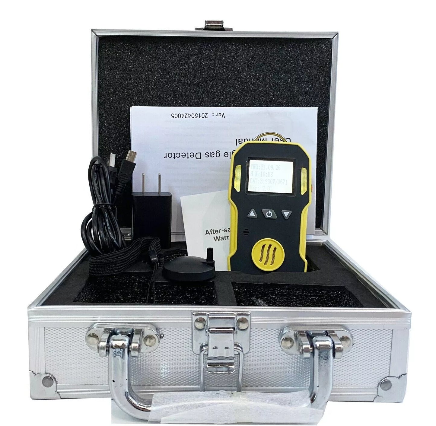 VTSYIQI Oxygen Gas Detector O2 Gas Leakage Analyzer Oxygen Leak Detector with Measuring Range 0 to 30%vol Resolution 0.1%vol for Detection Gas of Metallurgical Gas Station