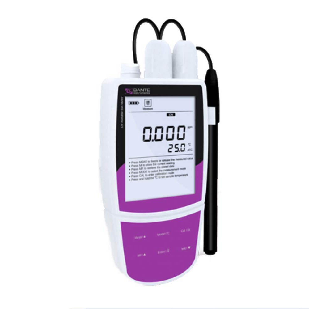 VTSYIQI Chloride Ion Meter with 1.8 to 35500ppm Ion Range Accuracy ±0.5% F.S For Chloride Ion Measurement