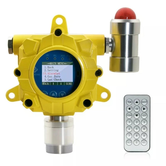 VTSYIQI Oxygen Gas Detector Fixed Oxygen Gas Leak Alarm O2 Gas Monitor with Range from 0 to 30%vol Resolution 0.1%vol for Gas Field Spray Paint Gas Detection