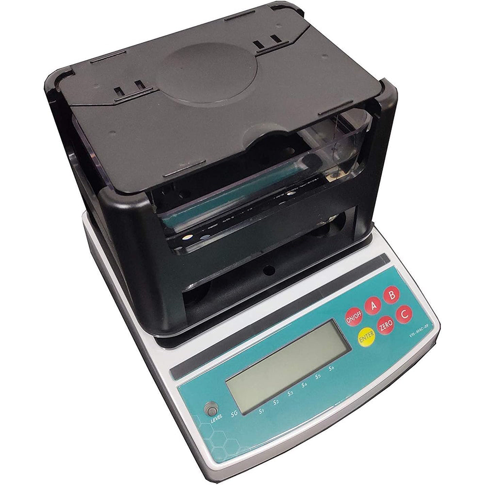 VTSYIQI Digital Solid Density Tester Meter 900g for for Rubber Plastic Metals Glass Ceramic ect RS232 Interface