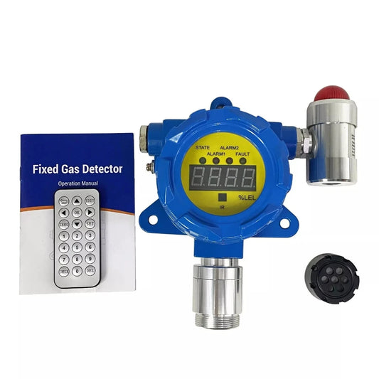 VTSYIQI Wall-mounted Methane Gas Detector CH4 Gas Detector Methane Explosion Gas Monitor with Range from 0 to 100%LEL Resolution 1%lel for Biogas Animal Husbandry Gas Test