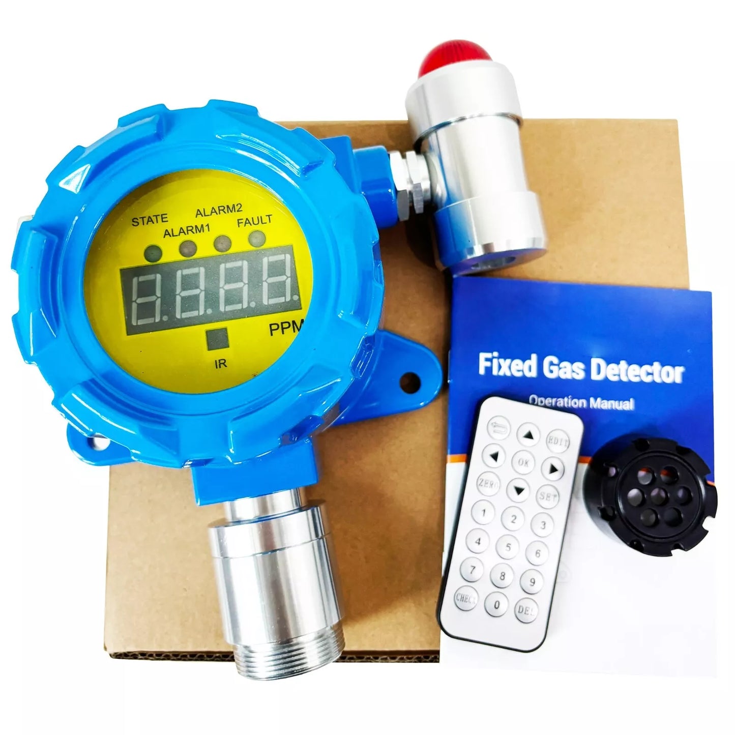 VTSYIQI Hydrogen Fluoride Gas Detector HF Gas Detector HF Gas Leak Alarm Monitor with Measurement Range 0 to 10ppm Resolution 0.01/0.1ppm for Gas Field Spray Paint Gas Detection