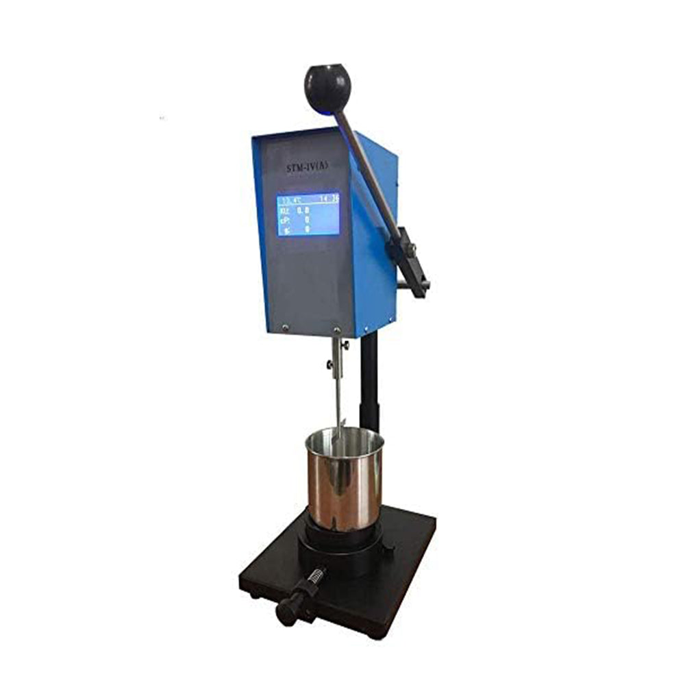 VTSYIQI Stormer Viscosity Tester Digital Stormer Viscometer Paint Viscosity Meter with Range 40.2 to 141.0KU Accuracy 2.00% KU CP G Temp Display LCD Digital Display