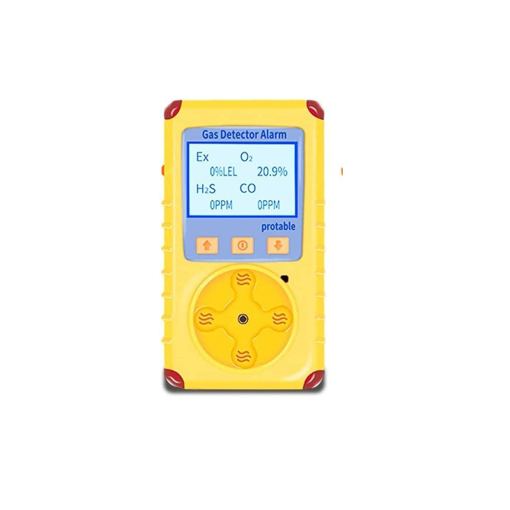 VTSYIQI Oxygen Combustible Gas Detector Monitor O2 EX Gas Concentration Detecting Tool 2 in 1 Gas Leak Alarm Instrument with Measuring Range O2 0-30% VOL EX 0 to 100% LEL LCD Display for Municipal Industry Gas Test