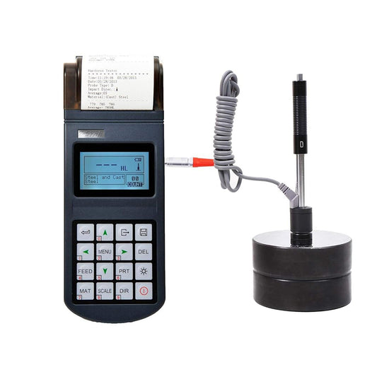 VTSYIQI Leeb Hardness Tester with Printer Function Memory 373 to 2688 Group HL HRC HRB HRA HV HB HS Portable Hardness Testing Instrument 170 to 960HLD Built-in Thermal Printer