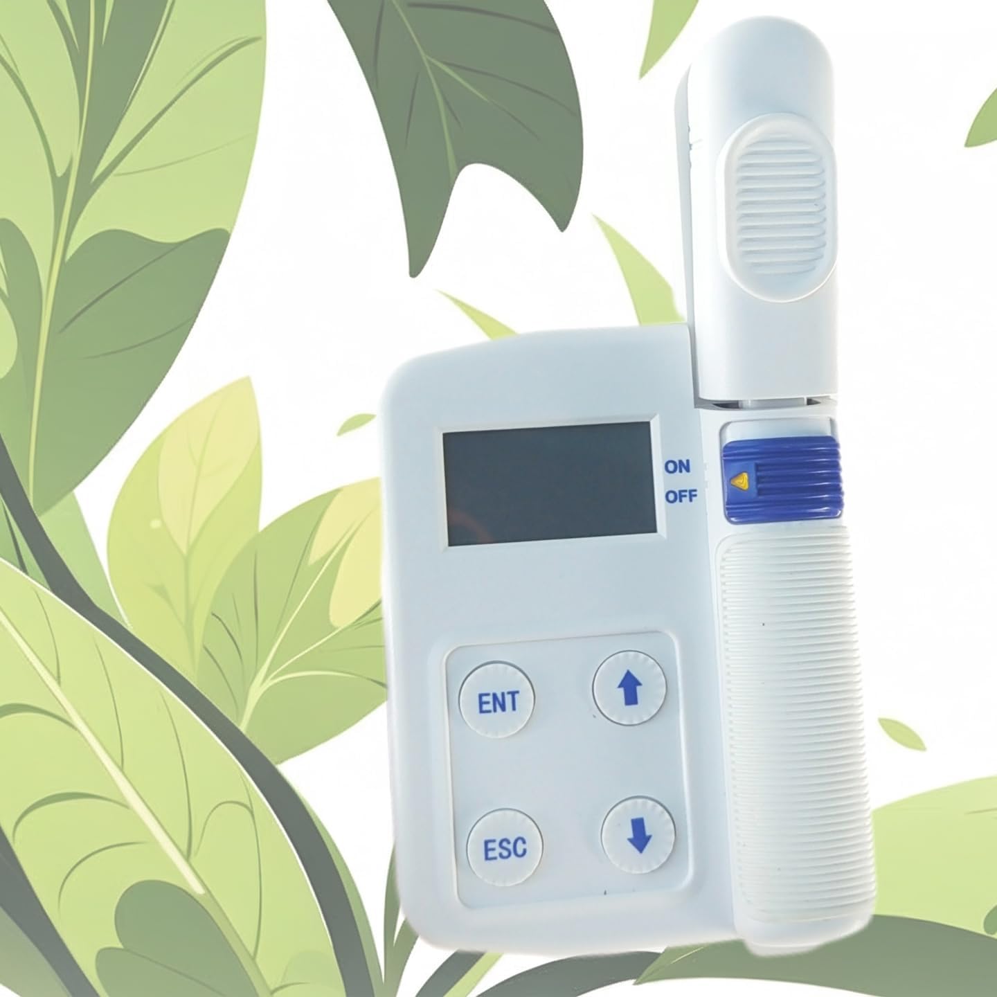 VTSYIQI Chlorophyll Concentration Meter Leaf Chlorophyll Content Measurement with Range 0.0-99.99SPAD Nitrogen 0.0-99.99mg/g -10-99.9℃ for Chlorophyll Content Nitrogen Content and Leaf Temperature