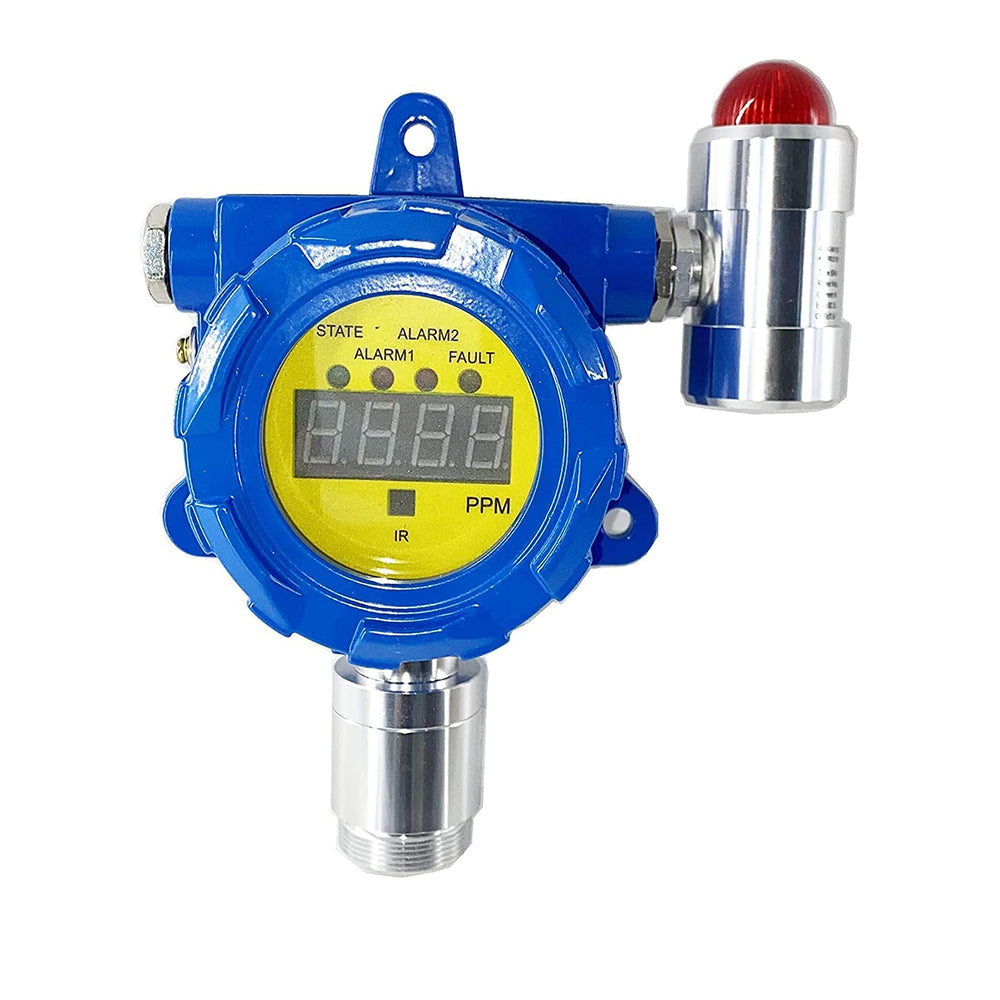 VTSYIQI Benzene Gas Detector Fixed C6H6 Benzene Gas Alarm Monitor with Measuring Range 0-100ppm L-alarm 10ppm H-alarm 20ppm Output Current 4-20mA High Precision for Continuous Monitoring of Measurable Gases in Industrial Environments