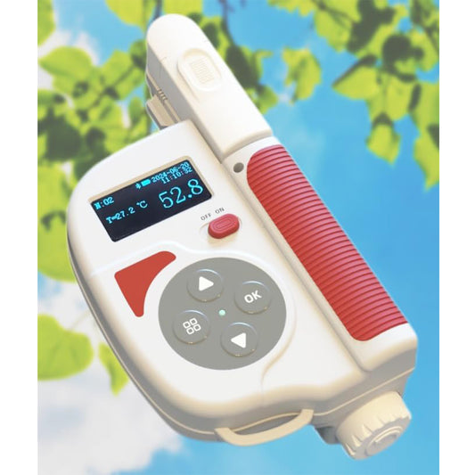 VTSYIQI Chlorophyll Analyzer Leaf Chlorophyll Content Measurement with Range 0.0-99.99SPAD 0.0-99.99mg/g -10-99.9℃ 0.0-99.9RH% Test Objects Nitrogen Content Chlorophyll Leaf Temperature and Leaf Humidity OLED Display Screen