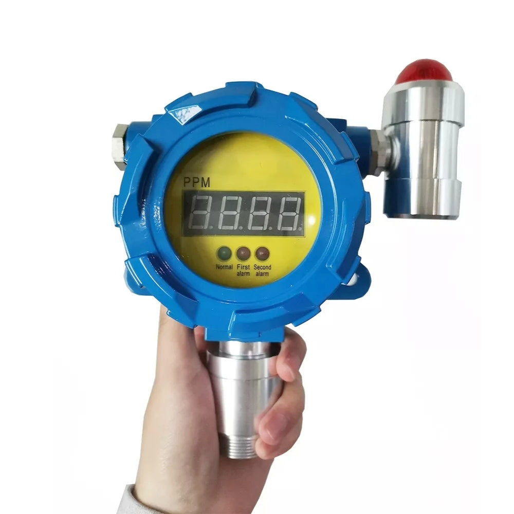 VTSYIQI EX Gas Detector Combustible Gas Monitor Fixed EX Gas Monitor with Range 0-100%LEL Resolution 1%lel/1%vol for Painting Plant and other Places with Gas Exists