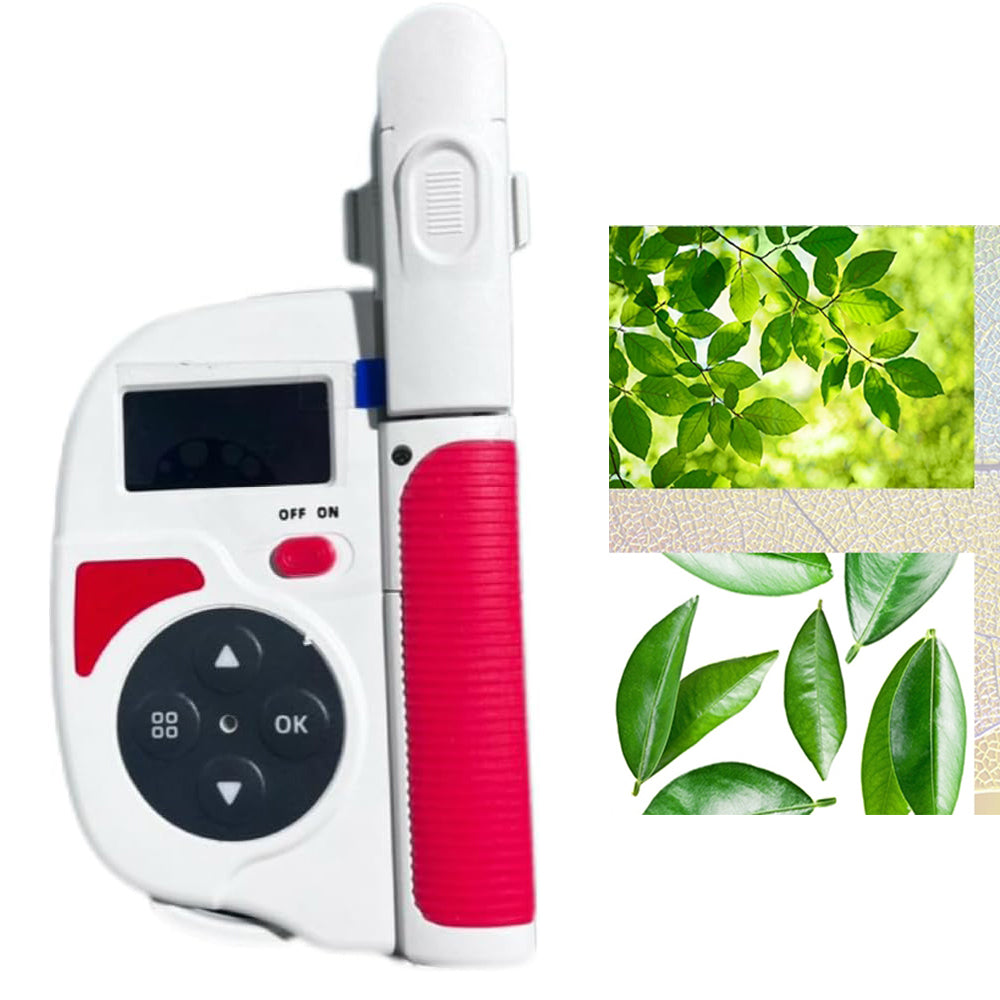 VTSYIQI Plant Nutrition Analyser Chlorophyll Meter with Nitrogen Range 0.0‐99.9mg/g Leaf Humidity Range 0.0‐99.9RH% Chlorophyll Range 0.0‐99.9SPAD Leaf Temperature Range -10‐99.9°C for Chlorophyll Content Leaf Humidity Leaf Temperature Nitrogen Test