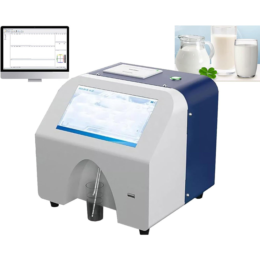 VTSYIQI Dairy Composition Analyzer Ultrasonic Milk Analyzer with USB Interface Thermal Printer For Milk Rapid Tester Dairy Analyzer Lipoprotein Detection Raw Composition Detector