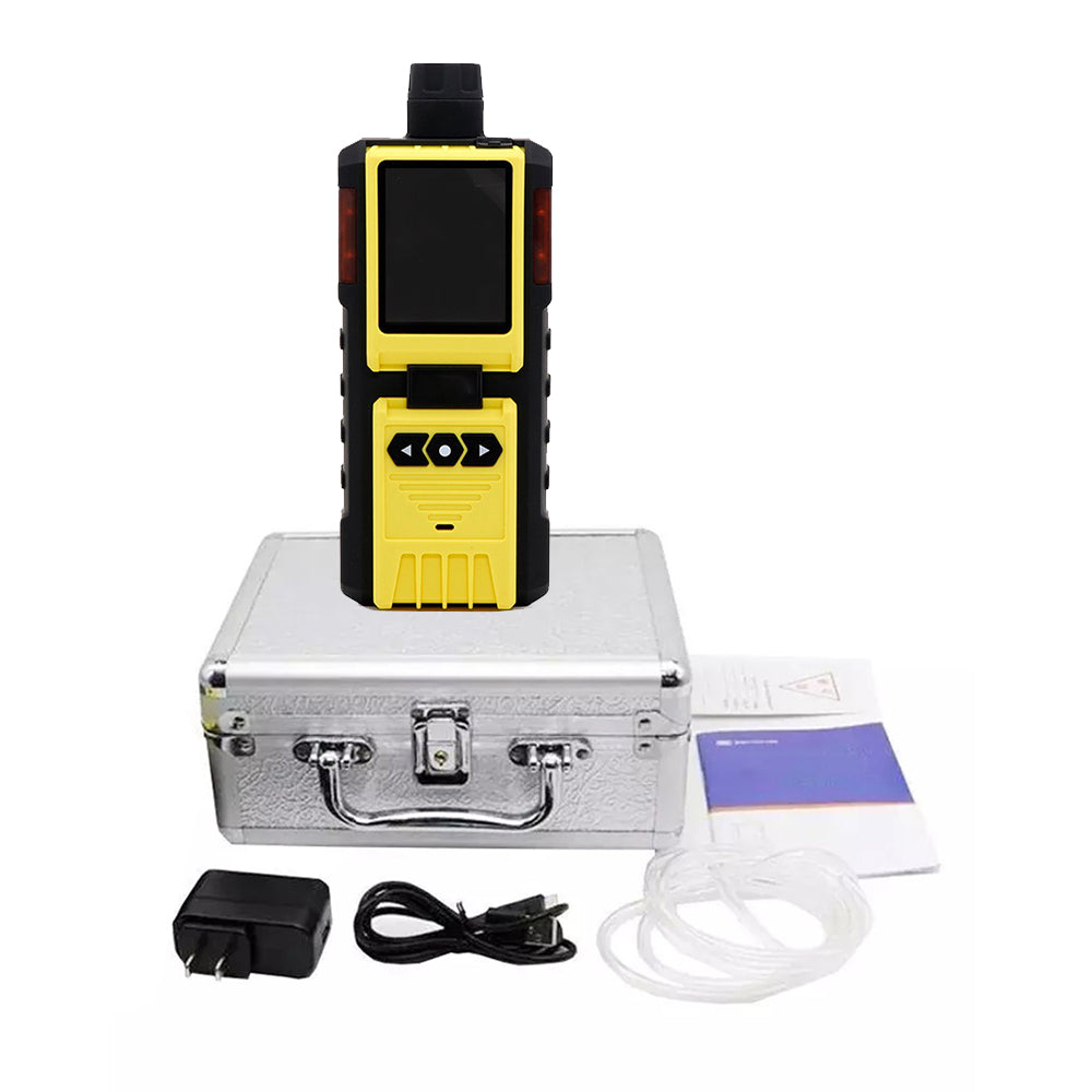 VTSYIQI Nitrogen Dioxide Gas Detector Portable  NO2 Leak Detector with Measuring Range 0-20ppm L-alarm 5ppm H-alarm 10ppm Resolution 0.1ppm Gas Pump Sampling Method 1200pcs Data Records Explosion-proof  for Testing Combustible Gas