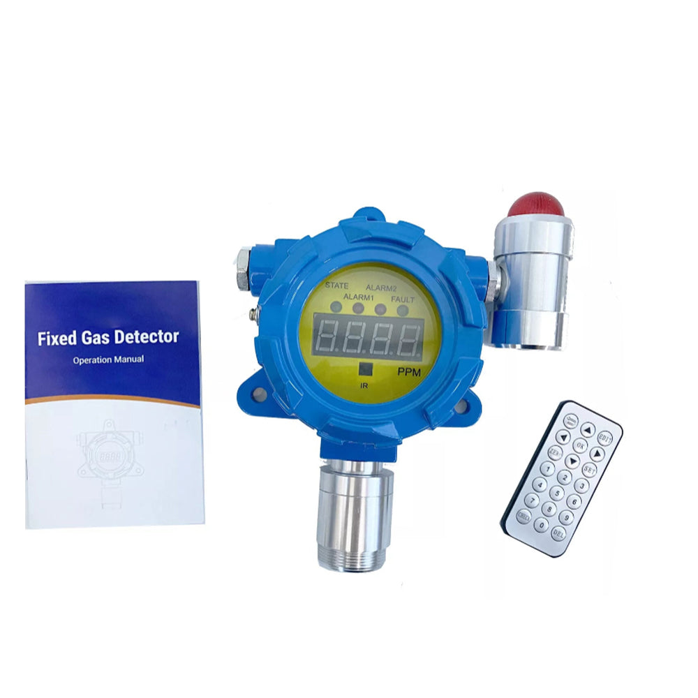 VTSYIQI CL2 Detector Fixed Chlorine Gas Leak Detector CL2 Leak Detector with Resolution 0.1ppm Measuring Range 0-20ppm Explosion Proof Structure Single Input 20mA and RS485 L-Alarm 5ppm H-Alarm 10ppm