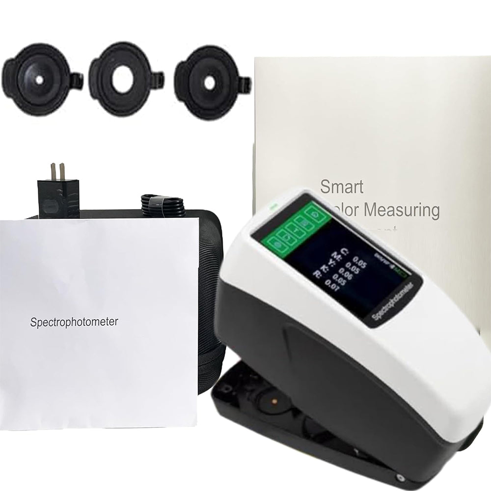 VTSYIQI Tri-Aperture Spectrodensitometer Printing Density Meter with Caliber Φ11mm Φ5mm Φ3mm Measurement Repeatability dE*ab≤0.02 Full-Band Balanced LED Light Source Measuring Structure D/8 SCI+SCE