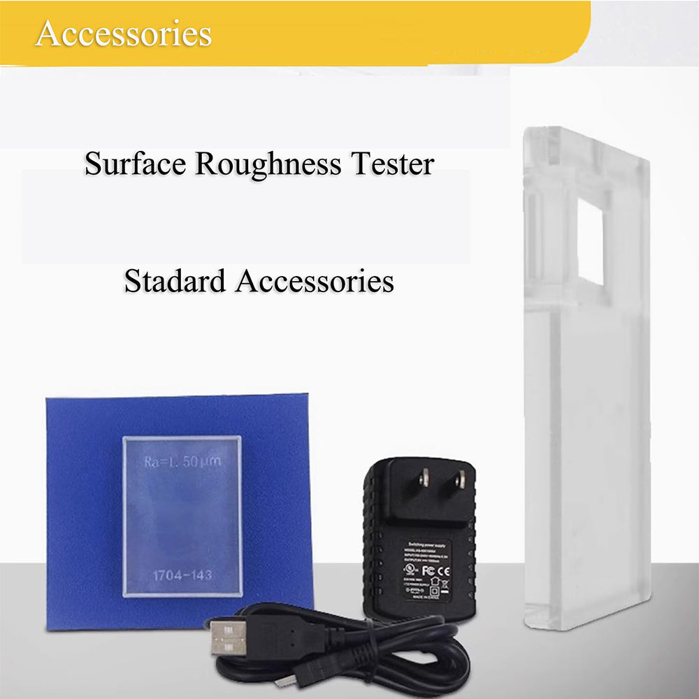 VTSYIQI Roughness Tester Surface Roughness Machine with 4 Testing Parameters Indication Accuracy 0.01μm Measuring Range (um) Ra  Rq 0.05-15.0μm Rz Rt 0.1-50.0μm Evaluation Length 1.25 4.0 5.0mm