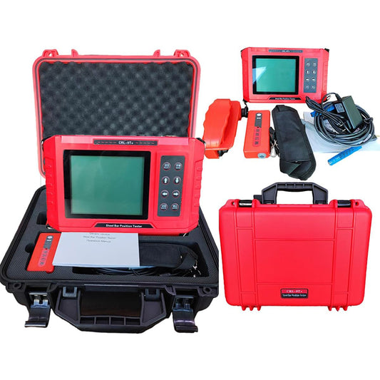 VTSYIQI Rebar Scanner Rebar Detection Equipment for Locating The Steel bar and Determine with Normal Mode Profile Model Grid Mode Self-Calibration of Detector Steel Bar Diameter Range Ф6mm～Ф50mm Diameter Nominal Scale Range Ф6mm～Ф32mm