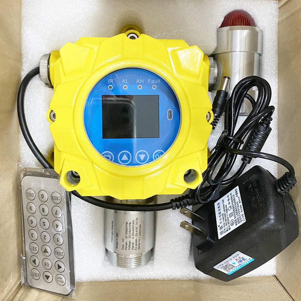 VTSYIQI Nitrogen Dioxide Gas Detector Wall Mount NO2 Gas Detector Nitrogen Dioxide Gas Monitor with Range 0-20PPM Resolution 0.1PPM for Detecting Gas of Warehouse Hotel Spray Paint