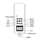 VTSYIQI Cable Tension Meter Gauge Tester Rope Tension Measurement Device with Maximum Load Value 10KN High-accuracy External Sensor Error Of Indication 土0.5% Wire Rope Diameter Φ6~Φ14mm