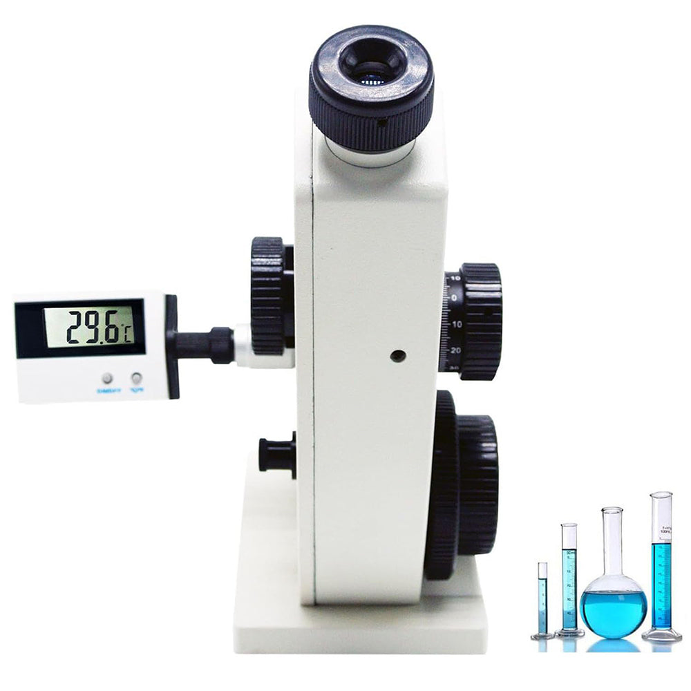 VTSYIQI Monocular Abbe Refractometer Lab Refractometer with Accuracy ±0.0002 Measuring Range 1.3000-1.7000 nD 0.0-95% Brix Optical Equipment for The Field Of Sugar  Beverage Petroleum Food Chemical