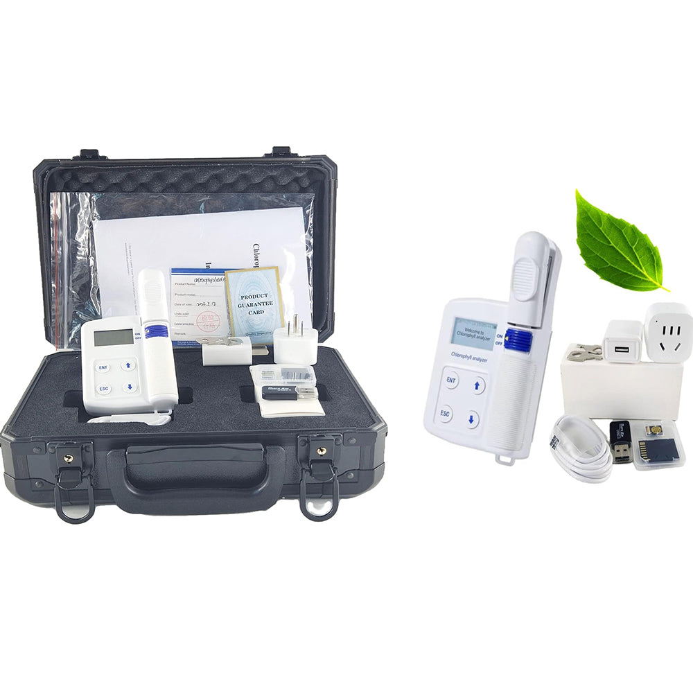 VTSYIQI Chlorophyll Content Meter Chlorophyll Analyzer with Measurement Precision Within ±1.0 SPAD Unit(SPAD Is Between 0-50) Measuring Range 0.0 to 99.9 SPAD 2GB SD Card Data Storage for Measuring Chlorophyll Content