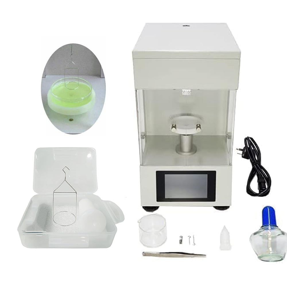 VTSYIQI Interfacial Tension Measurement Surface Tension Analyzer Liquid Interfacial Tension Measurement with Measurement Range 0 to 1000mN/m Accuracy 0.1mN/m Du Nouy Ring Method Automatic Lifting