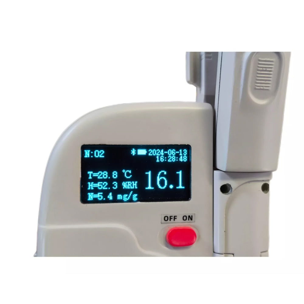 VTSYIQI Plant Nutrition Tester Leaf Chlorophyll Meter with Chlorophyll Range 0.0‐99.9SPAD Nitrogen 0.0‐99.9mg/g Leaf Humidity 0.0‐99.9RH% Leaf Temperature 10‐99.9°C for Chlorophyll Content Leaf Temperature Leaf Humidity Measurement