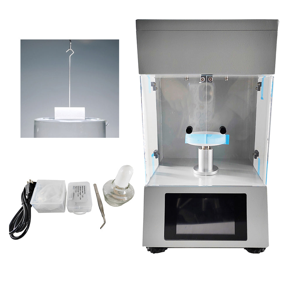 VTSYIQI Interfacial Tension Meter Liquid Surface Tension Meter with Platinum Plate Range 0-1000mN/m Accuracy 0.1mN/m for Interfacial Tension Measurements for Quality Control and Optimization of Emulsifiers