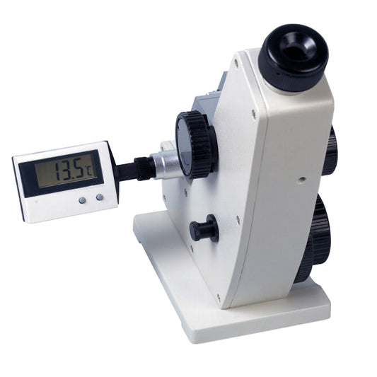 VTSYIQI Abbe Refractometer Monochromatic Refractometer Digital Brix Refractometer Laboratory Optical Equipment With Refractive index nD 1.3000-1.7000 Brix 0-95% Accuracy (nD) ±0.0002 Observation mode Monocular