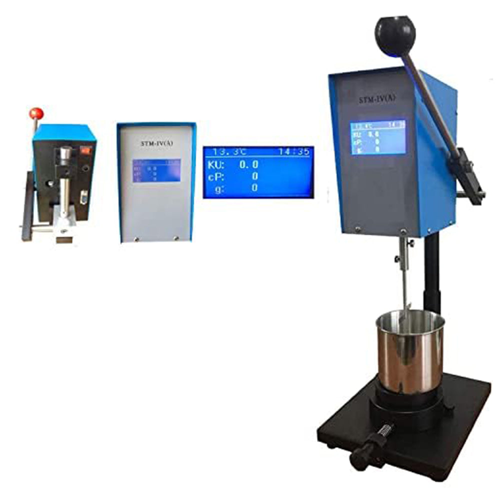 VTSYIQI Stormer Viscosity Meter Tester Digital Rotary Viscometer with Range 40.2 to 141.0KU Accuracy 2.00% Temperature Value Ku Value g Value CP Value Time Value