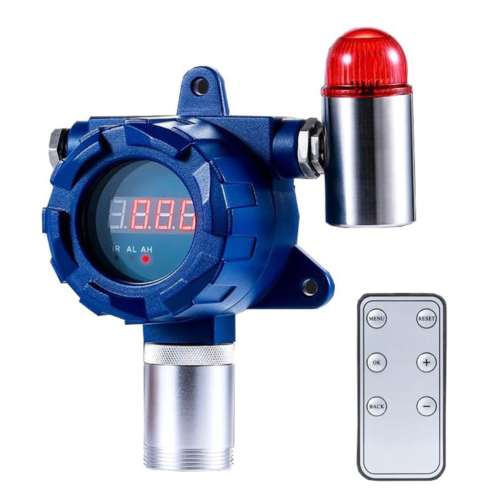 VTSYIQI Nitrogen Gas Leak Detector N2 Nitrogen Gas Leak Alarm N2 Leak Detector with Measuring Range 0-100%  VOL Standard VOL Resolution 0.01%  4-20mA and RS485 Output Sound & Light Alarm