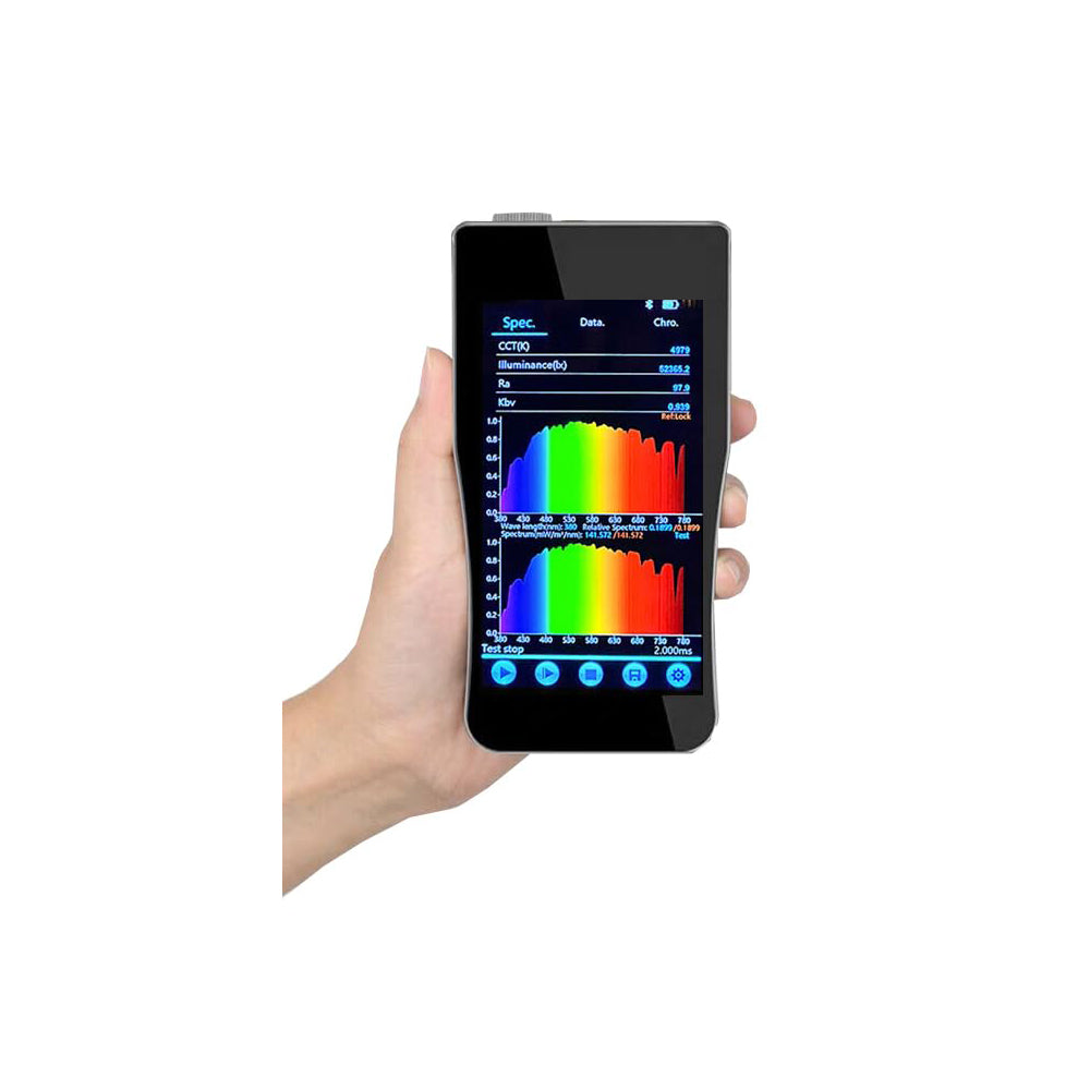 VTSYIQI Retinal Blue Light Hazard Spectrometer Blue Light Spectroscopic Spectrometer with Wavelength Range 380nm～780nm Measurement Parameters Retinal Blue Light Hazard (300nm-700nm) Retinal Heat Hazard (380-800nm) Etc