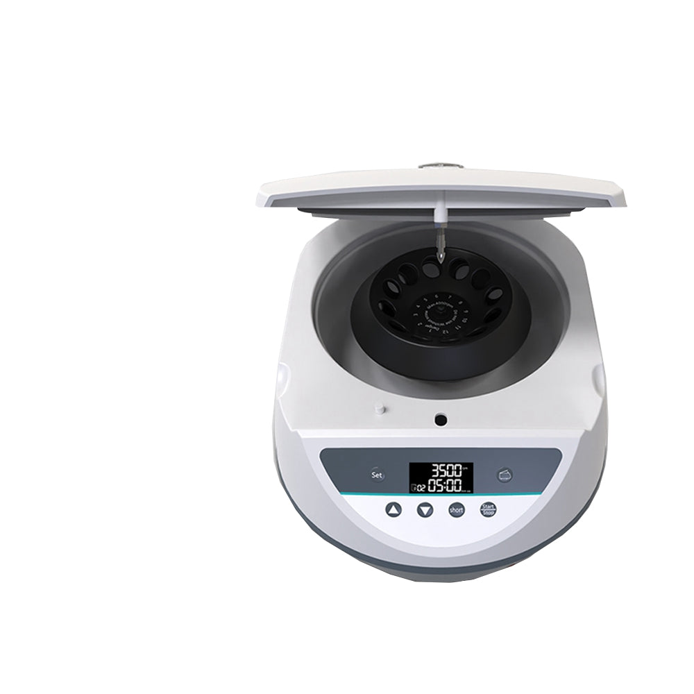 VTSYIQI Large Capacity Centrifuge Lab Digital Blood PRP Centrifuge with Max Capacity 12 * 10ml Blood Tube Max RCF 2220xg Stepless Speed Regulation Max Speed 500-4000 r/min for Separating of Substances in Laboratory