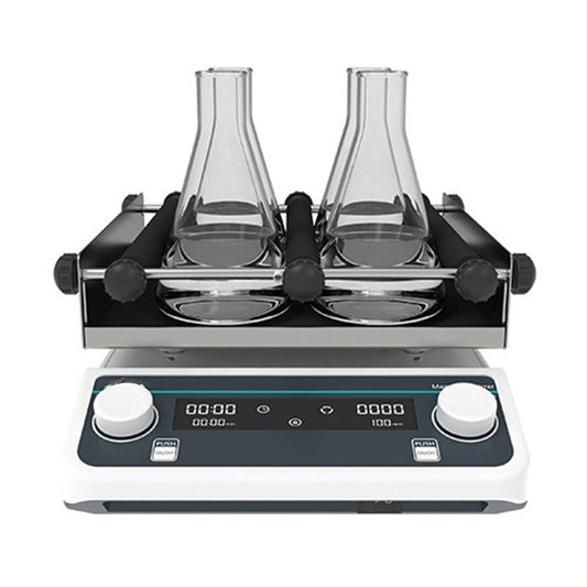 VTSYIQI Orbital Mixer Digital Orbital Rotator Shaker Mixer with Working Plate Size 250 * 250mm Max Load 2kg Speed Range 40 to 200rpm for Petri Dishes Flasks Triangular Flasks Blood Collection Bags Culture Flasks and Most Other Laboratory Containers