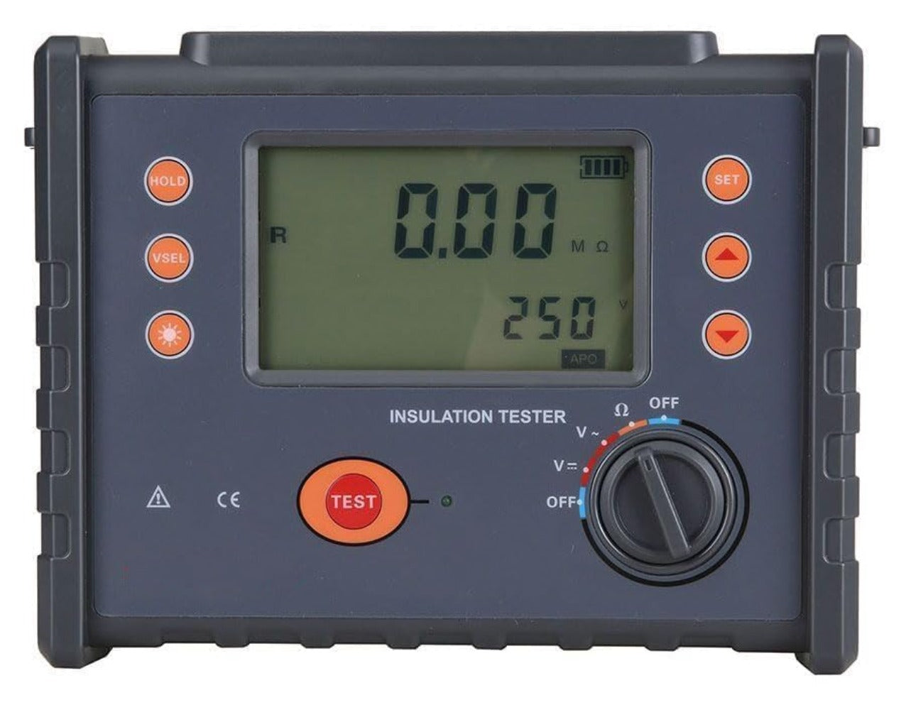 VTSYIQI Digital Insulation Resistance Tester Digital Earth  Resistance Meter with Rated Voltage 100V 250V 500V 1000V 2500V Resolution 0.1V DC Voltage 0.0V-1000V AC Voltage 0.0V-750V 500 Groups Data Storage for Computer Room Resistance Test