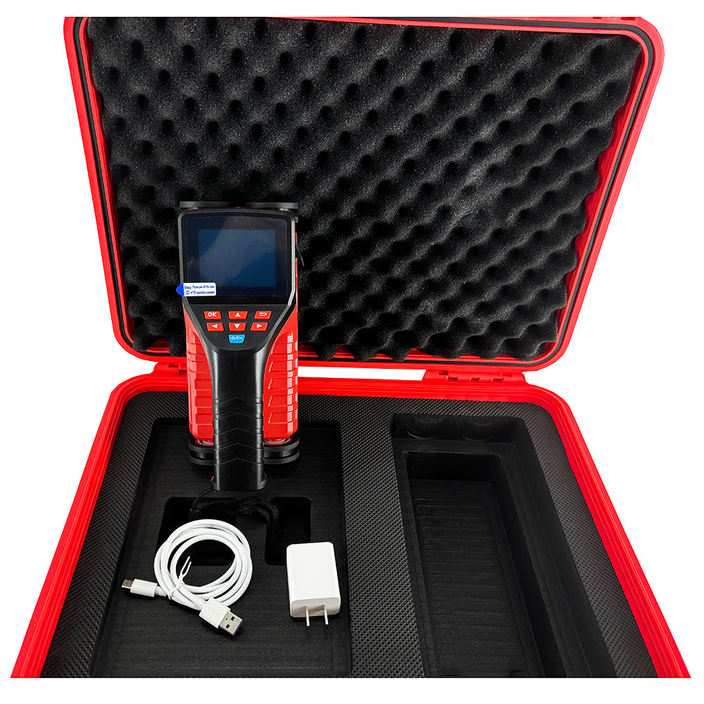 VTSYIQI Integrated Rebar Detector Rebar Scanner with Setting Range of Rebar Diameter φ6mm~φ50mm Measurement Of The Thickness Of The Protective Layer Of Concrete Rebar Location And Spacing Distance Accuracy ±1mm Intensive Waveform Detection