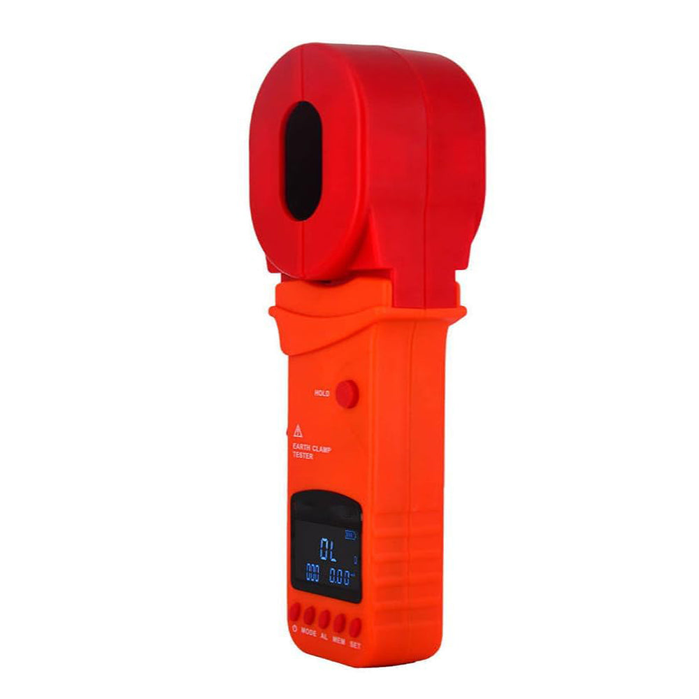 VTSYIQI Clamp Earth Ground Resistance Tester Loop Resistance Meter Ground Resistance Meter with Resistance Resolution 0.001Ω Resistance Range 0.01Ω-500Ω Resistance Accuracy ±1%±0.01Ω