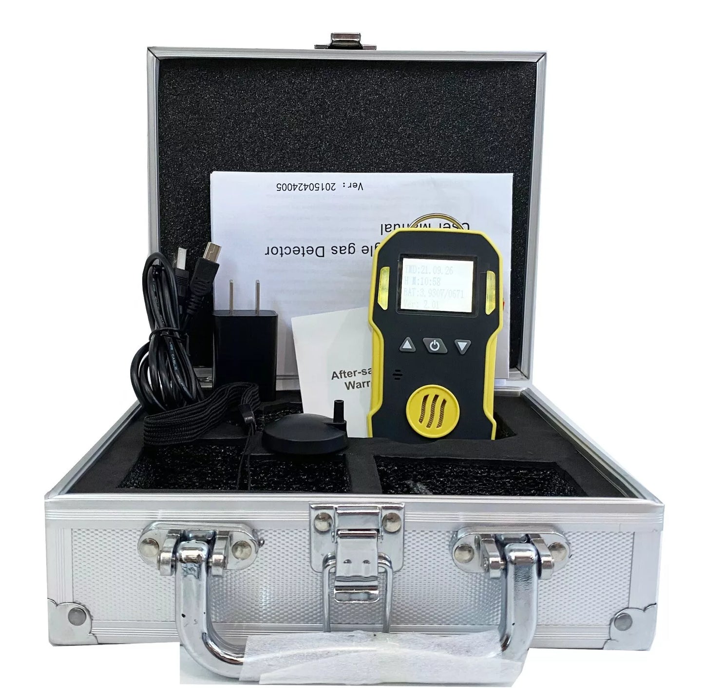 VTSYIQI Sulfur Sioxide Detector SO2 Gas Detector SO2 Gas Monitor with Measurement Range 0 to 20ppm Resolution 0.1/1ppm Accuracy ≦ 5% F.S. for Chemical Medicine Garbage Station Gas Test