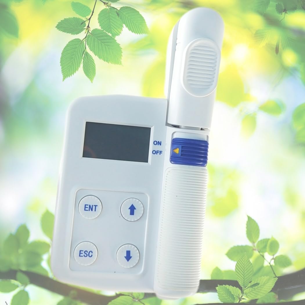 VTSYIQI Chlorophyll Concentration Meter Plant Leaf Chlorophyll Meter with Range 0.0-99.99SPAD 0.0-99.99mg/g -10-99.9℃ 0.0-99.9RH% for Chlorophyll Content Nitrogen Content Leaf Temperature Leaf Humidity Test