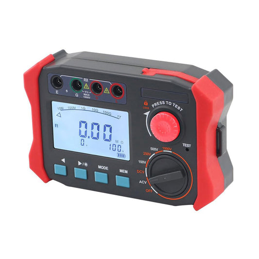 VTSYIQI Insulation Resistance Meter Digital Insulation Resistance Tester with Insulation Resistance Range 0.10MΩ-100.0GΩ Rated Voltage 250-2500V for Insulation Resistance Test