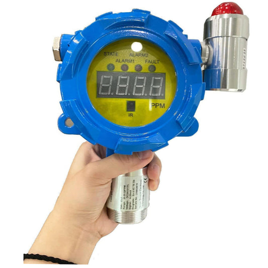 VTSYIQI Chlorine Gas Monitor Portable Cl2 Gas Detector with Measruing Range 0 to 20ppm Resolution 0.1ppm L-alarm 5ppm H-alarm 10ppm Output Current 4-20mA