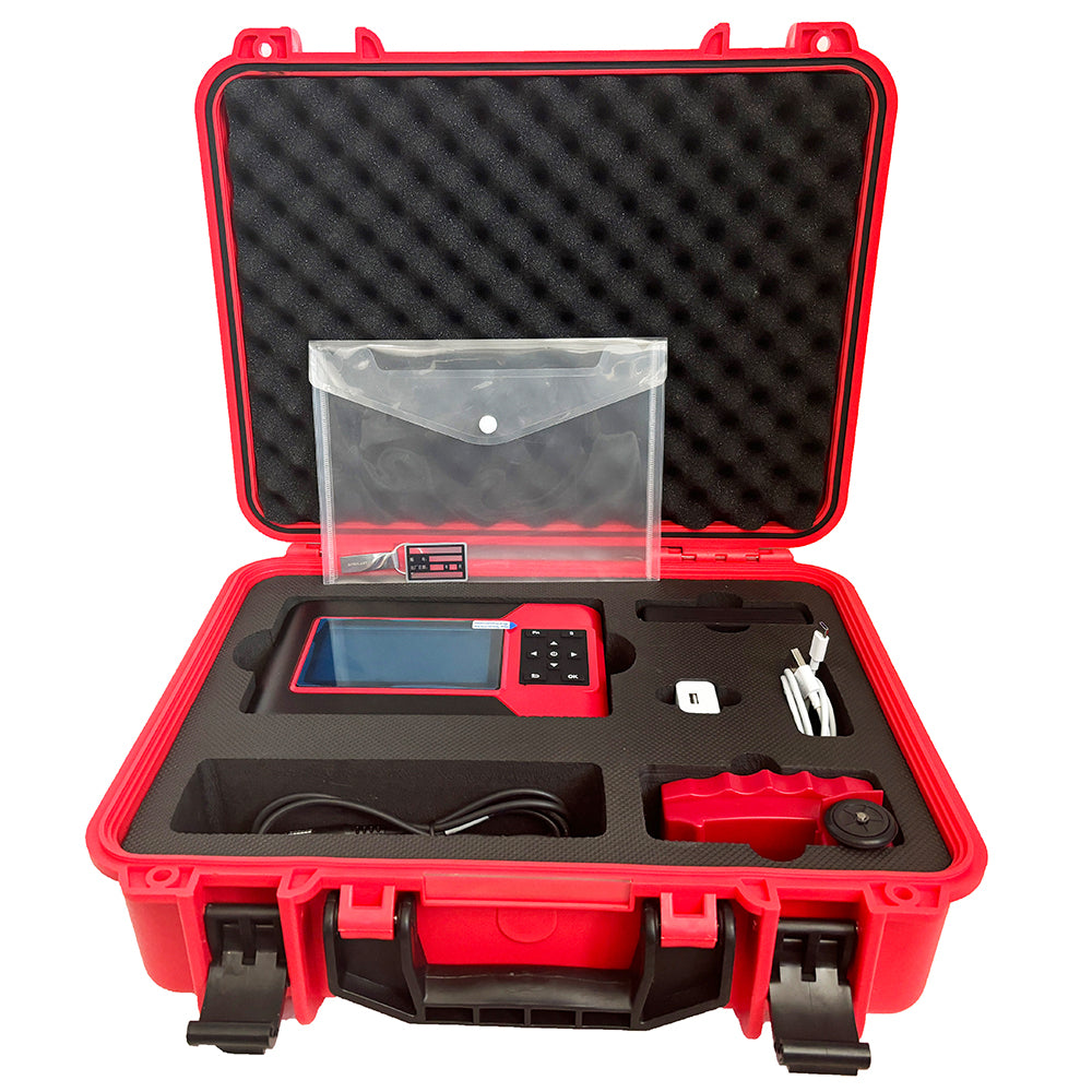 VTSYIQI NDT Rebar Scanner Digital Rebar Locator with USB Protective Layer Thickness Range 6mm- 90mm 7mm-200mm Rebar Diameter Range 6-50mm for Deep Concrete Scanner NDT Testing Steel Bar Scanner